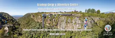 Graskop Gorge Lift - Banner at KMIA Domestic Arrival Hall  Size: 8,0 metres x 2,5 metres